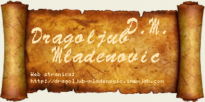 Dragoljub Mladenović vizit kartica
